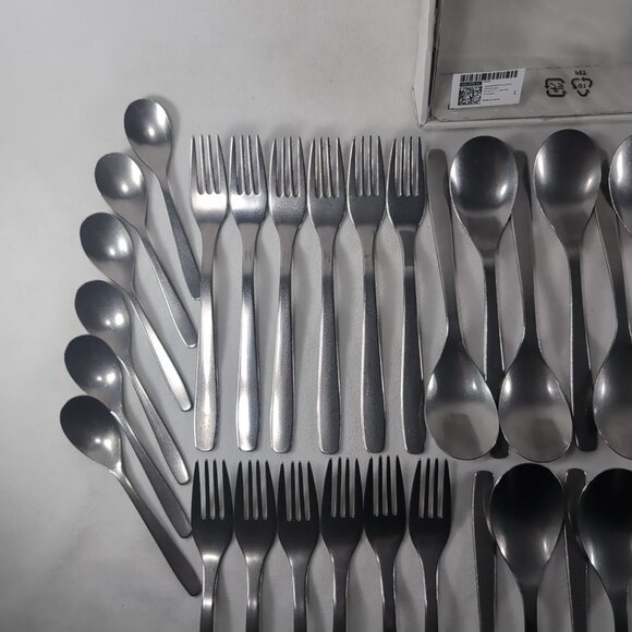 IKEA Tillagd 48 Pc Flatware Set Lot Silver Dragon Probyn Stainless 904.075.52 - Picture 2 of 16